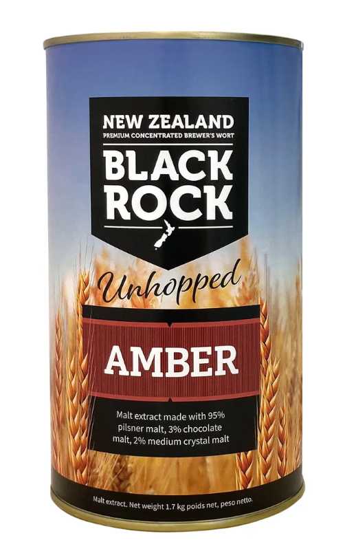 Black Rock Unhopped Amber Malt 1.7kg UBREW4U