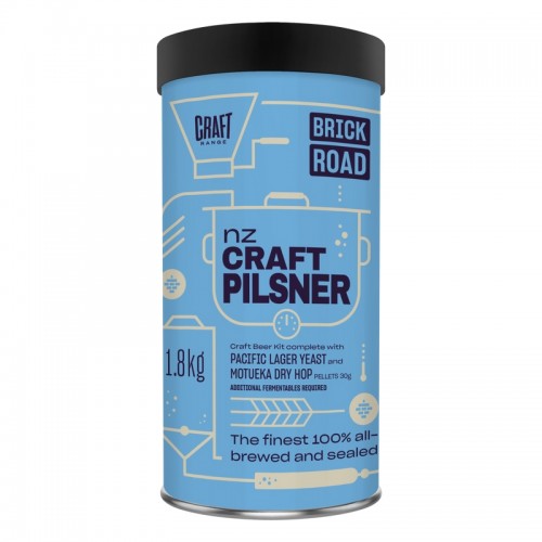 Brick Road NZ Craft Pilsner 1.8Kg UBREW4U