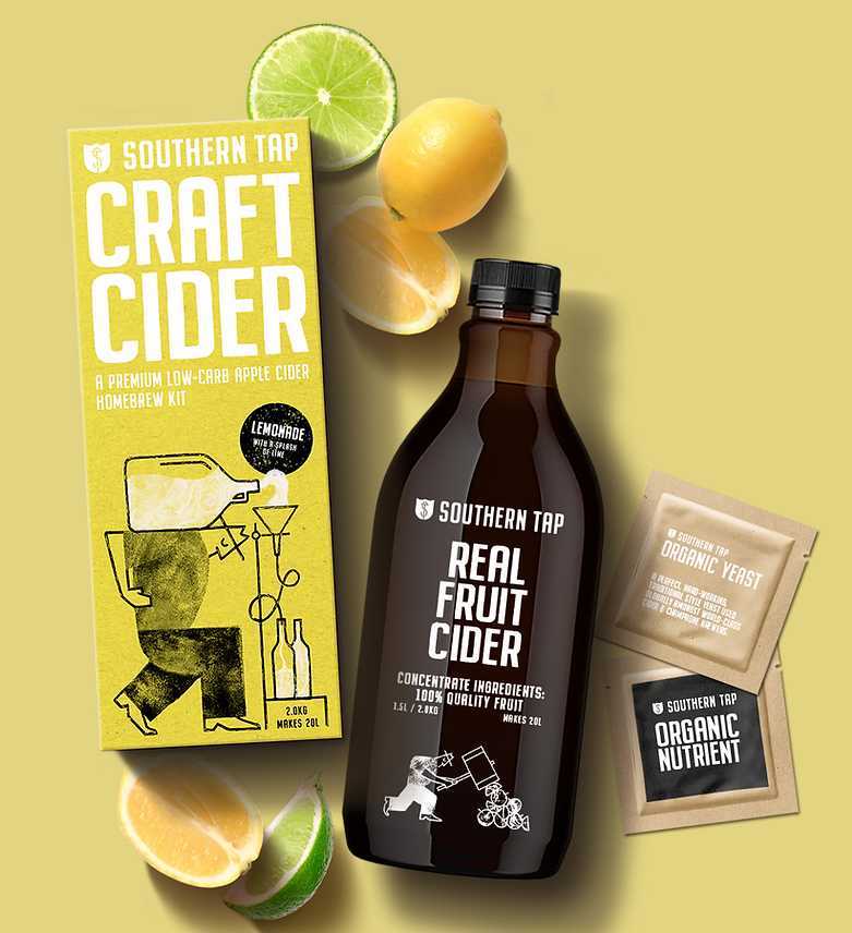 Southern Tap Lemonade Cider Hawkes Bay Apples and Limes UBREW4U