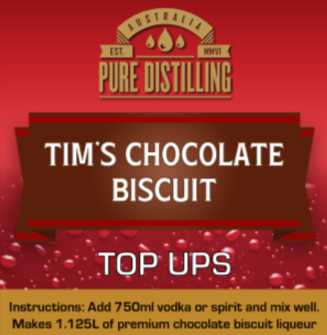 Pure Distilling Tim's Chocolate Biscuit Top Ups 375ml UBREW4U