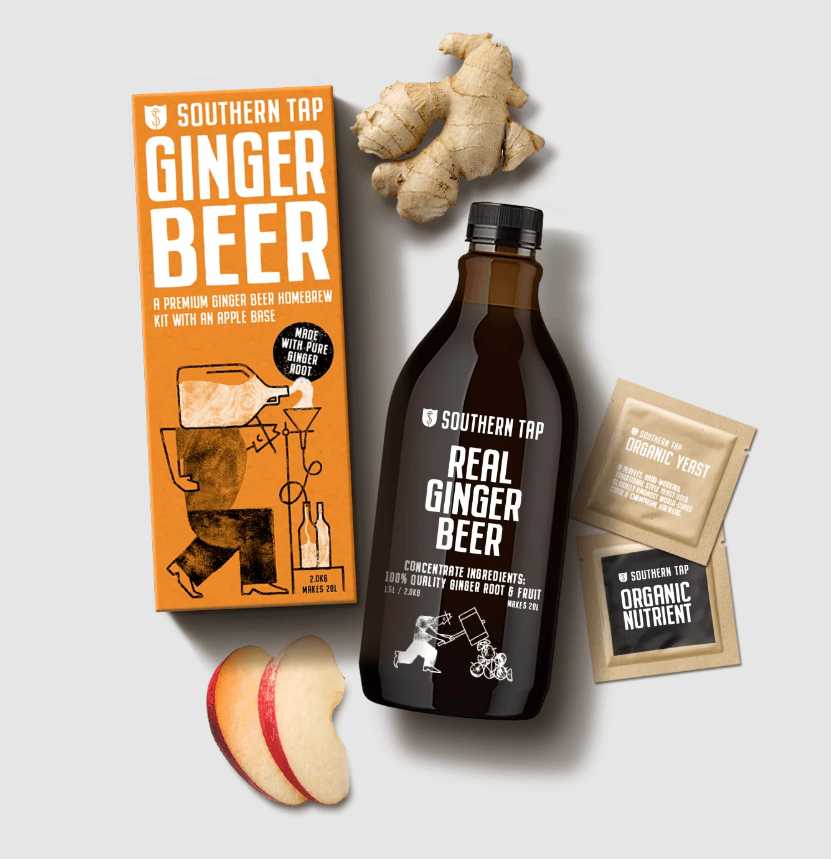 Southern Tap Ginger Beer Kit with Ginger Root UBREW4U